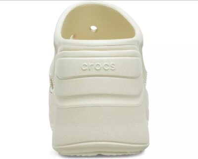 CROCS SIREN PLATFORM CLOGS Heeled Beige Bone High Heel  display picture 1