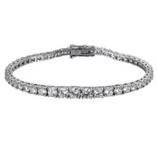 D Color VVS1 Moissanite Tennis Chain Bracelet for Women 925 Sterling Silver Gift
