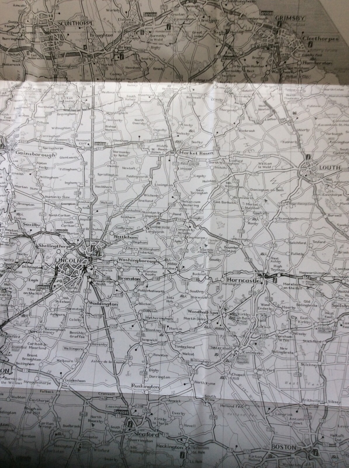 STAMFORD MARKET DEEPING DEEPING ST JAMES +Road map Lincs fold out