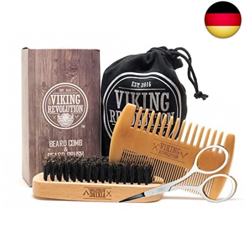 Tragbarer Faltbarer Bartkamm Aus Edelstahl | Flip-Design Für Unterwegs | Für Bart, Haare & Schnurrbart | Schwarz