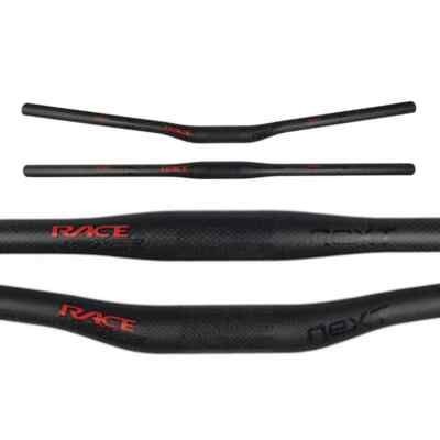 MTB Bike 3K Full Carbon Fibre Flat Horizontal Bicycle Handlebar 31.8*580-760mm