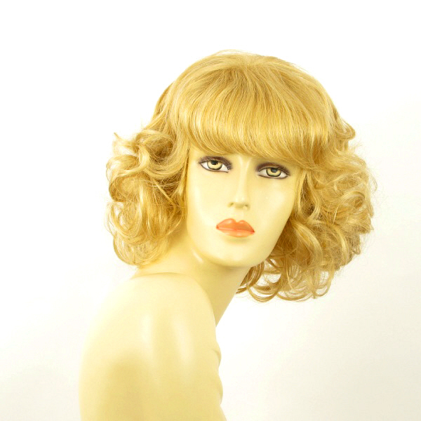 Perruque bouclée blonde VANDA LG26 contre les cheveux fins sans volume