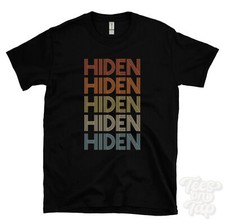 HIDEN REPEATED RETRO STYLE T-SHIRT mens & womens novelty cool name gift