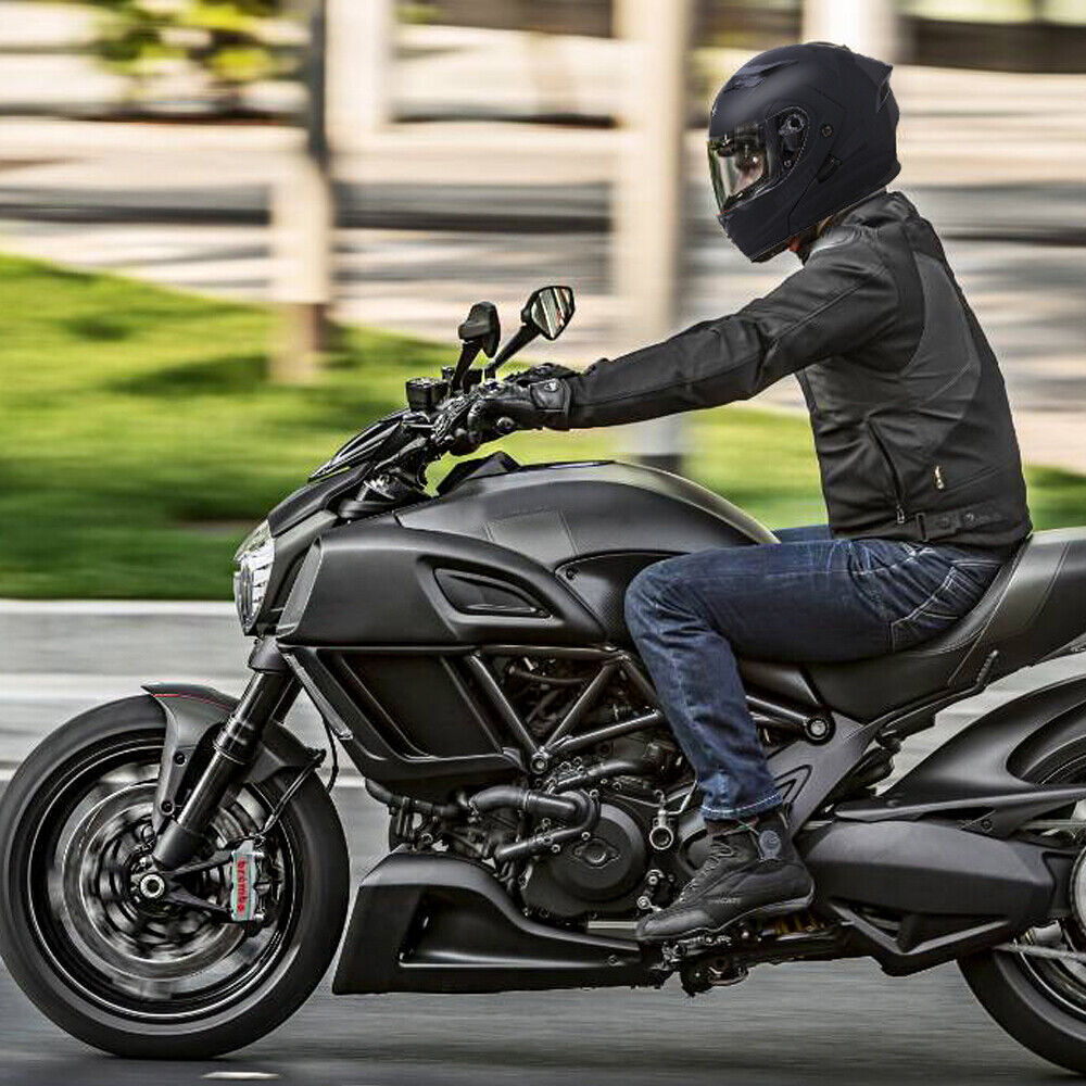 DOT Modular Helmet Full Face Dual Visor Flip Up Motorcycle MX Helmet + SHIELD XL