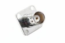 BNC Female Chassis Mount, 4 holes, Solder Type Connector .Made In USA