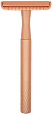 Rasierhobel Rosegold Mehrwegrasierer f&uuml;r klassische Rasierklingen aus Edelstahl