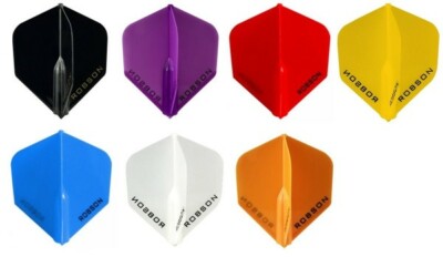 1 Satz, 3st. Robson Plus Dart Flights Standard,Slim,No 6,Farbe wählbar Max Hoop