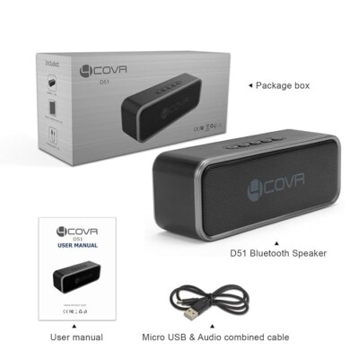 Wireless Bluetooth Speaker Forcovr Mini LED Best Multi-Function Portable Outdoor