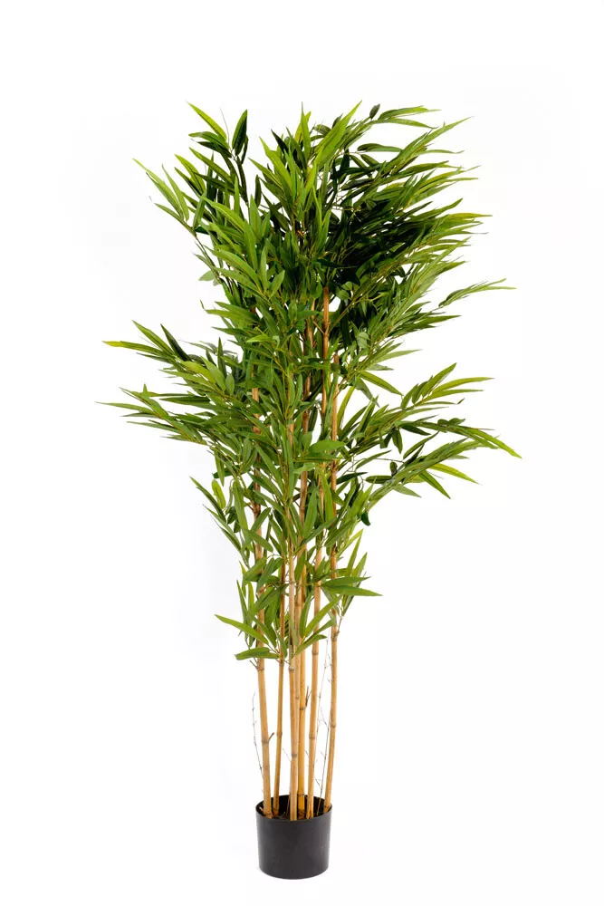 Artificial 6ft Bamboo Tree Realistic Fake Plant Potted Home Garden