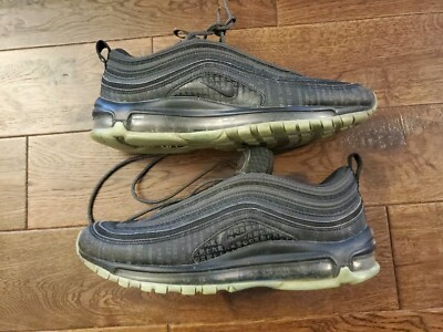GORGEOUS 2019 NIKE Air Max 97 Matrix Black/Green Shoes Mens Sz  921826-017