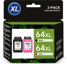 64XL 64-XL Ink Cartridge for HP 64 ENVY 5542 6258 6255 7130 7132 7164 7830 7855