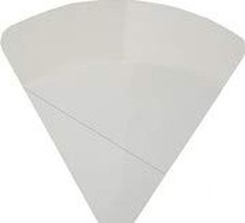 Crepe Holder White, Regular Size - Perforated 250 gram Cardboard - 100 Pieces...