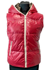 Duvetica Pink Sleeveless Goose Down Hooded Puffer Women's Vest Jacket Size S