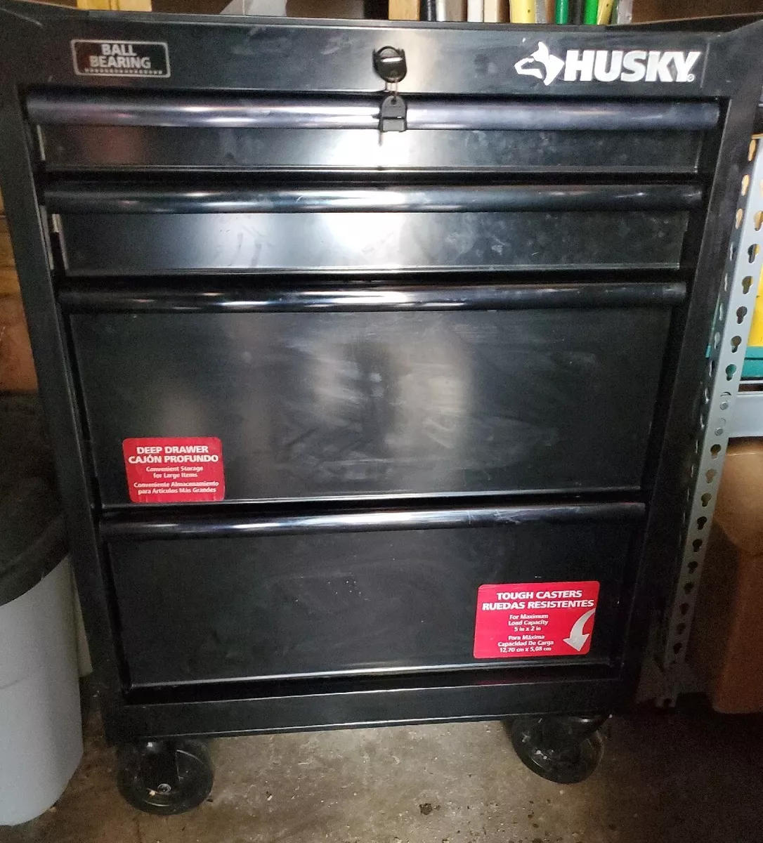 Husky textured tool box deals