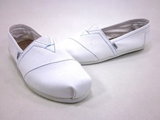 TOMS CLASSICS WHITE CANVAS MENS WHITE US SIZE 10 M EUR 44