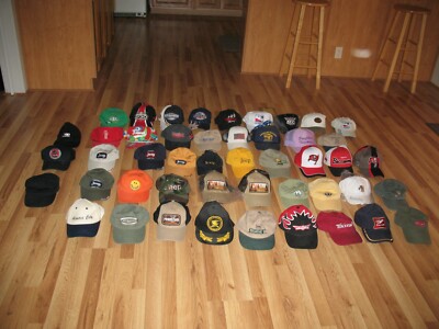 Baseball cap collection,  various styles & colors