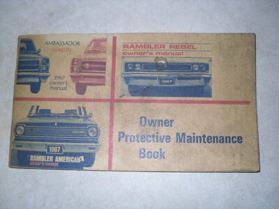 1967 Rambler Owner Protective Maintenence Book (e27)