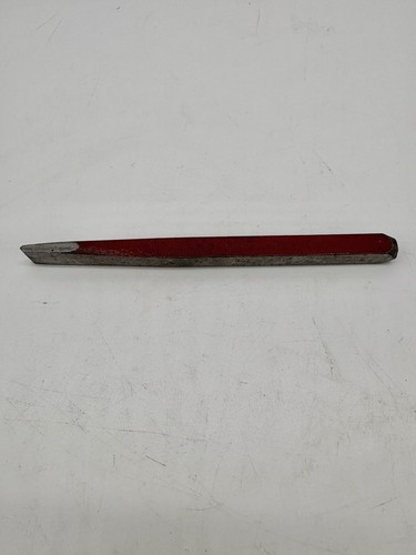 Vintage Simmons KEEN KUTTER Alloy 1/2" Bevel Edge Chisel Red Paint St Louis MO - Picture 3 of 7