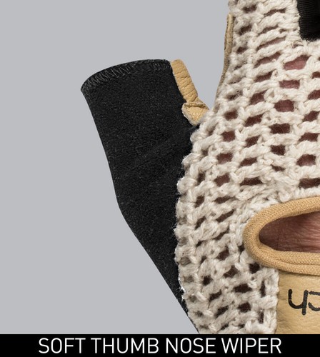 Aero Tech Designs | Crochet Cycling Gloves | Gel Padding Palm | Natural Leather - Picture 29 of 30