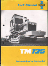 Track Marshall "TM135" Crawler Tractor Brochure Leaflet