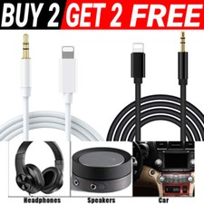 3 Feet AUX Cable For iPhone 7 8 Plus X XR 11 12 Pro Max to 3.5mm AUX Jack Male