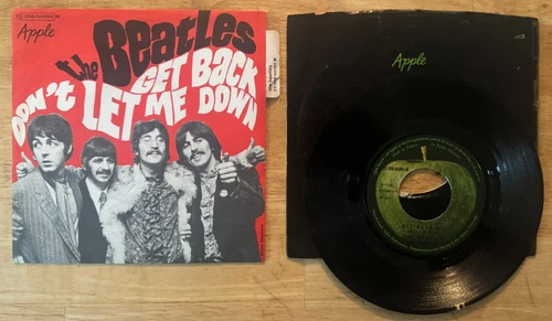 45 7" FRENCH SP THE BEATLES GET BACK 2nd SLEEVE APPLE 04084