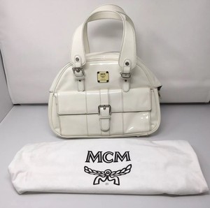 mcm white handbag
