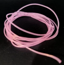 VINYL RIB - GLOW IN THE DARK - PINK - Fly Tying Material - Nymph Ribbing - .5mm