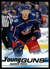 2019-20 Upper Deck Young Guns Andrew Peeke Columbus Blue Jackets #452 R63