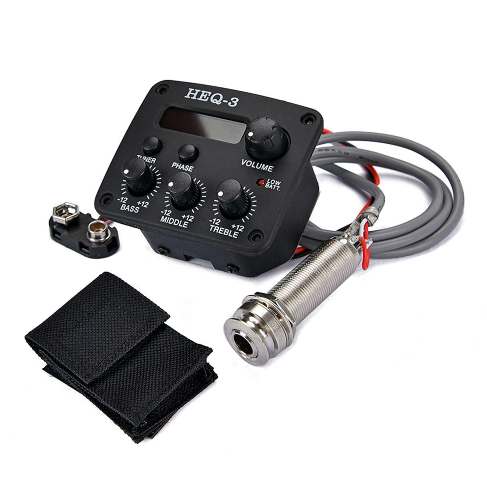 Acoustic Guitar 3 Bands Preamp Pickup Equalizer System Guitar Accessories eBay