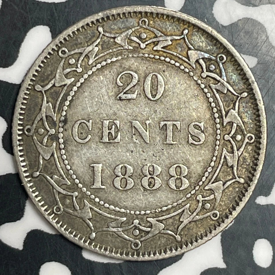 1888 Newfoundland 20 Cents Lot#JM9067 Silver! Nice! - Image 2 of 2