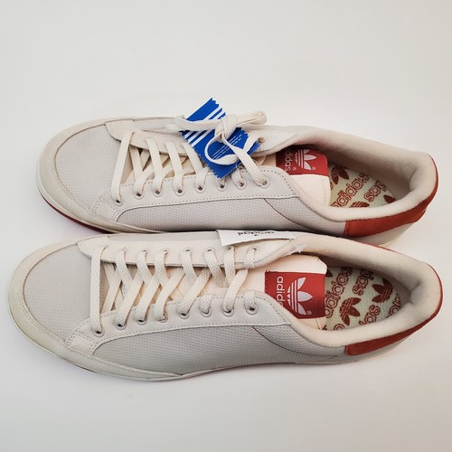 Vtg NOS Adidas 038299 Rod Laver NB Chalk Deep Orange Men's Shoes Sz 14 - Picture 5 of 15
