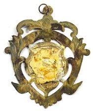 Decorative Medallion Ornaments Old Vintage Collectible Silver Plated. G29-102