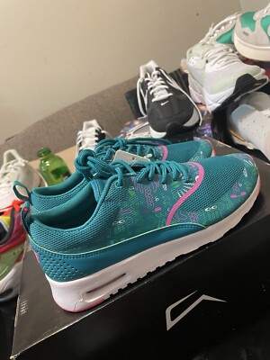 Nike Air Max Thea Print /Rio Teal-Pink Blast Women Shoe size 7 brand New No Box
