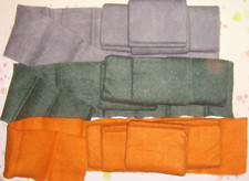 ❤Filz❤17 x Filzband❤15 x 100 cm❤Bastelfilz grün grau orange❤Hobbyauflösung❤