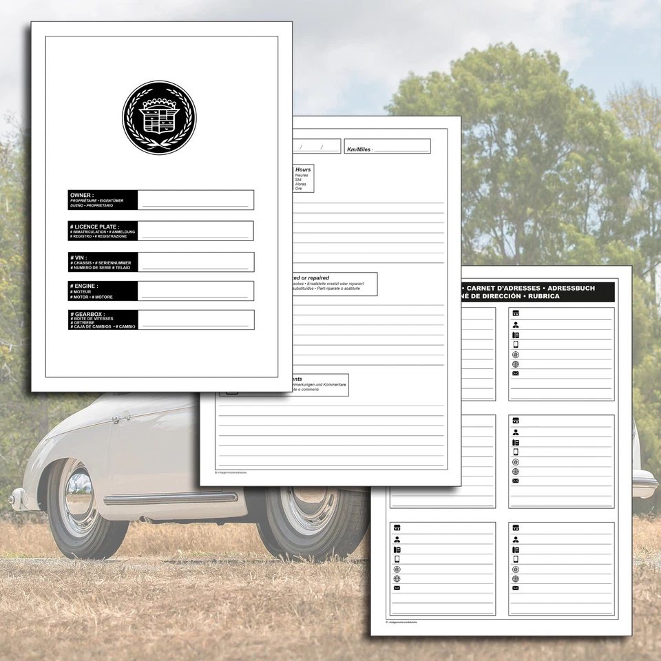 CADILLAC COUPE DEVILLE : Libretto Di Restauro E Manutenzione - CONSEGNA GRATUITA - Immagine 3 di 4