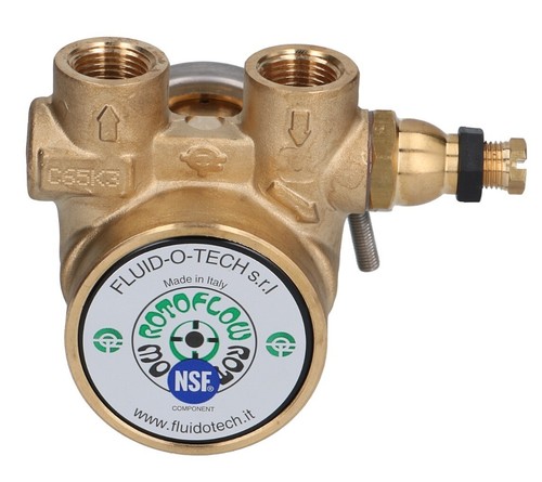 3/8" ROTOFLOW COFFEE MACHINE WATER PUMP HEAD PA204ANANN ROTARY VANE 200 LPH - Picture 8 of 24