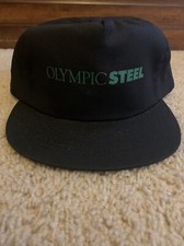 Vintage Olympic Steel Snapback Trucker Hat Made In The USA
