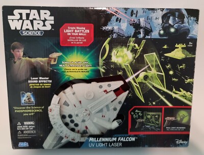 Disney Star Wars Science Millennium Falcon UV Light Laser /Uncle Milton *NEW*