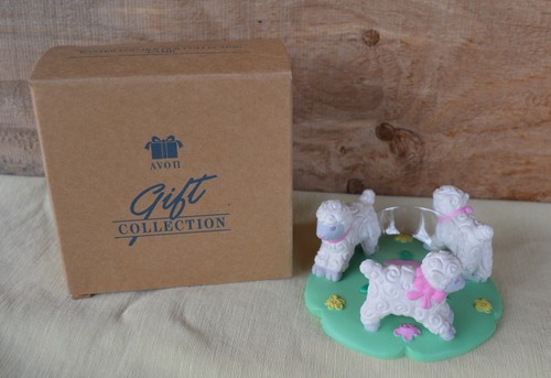 Vintage 1996 Avon Spring Easter Egg Holder Collection Lamm in orig Box Hartplastik - Bild 5 von 10