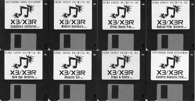 Korg X2 / X3 • 8-Disk Set of synth patches - Floppy disks to loa