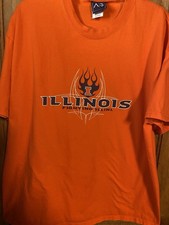 University Of Illinois Fighting Illini Men’s Tee Shirt Size XL (46-48) AS Sports