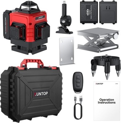 Kreuzlinienlaser Set Selbstnivellierend 16 Line Laser Level Wasserwaage 0~30m