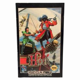 HOOK (Sega CD, 1992) Authentic Disc & Manual Tested Free Ship