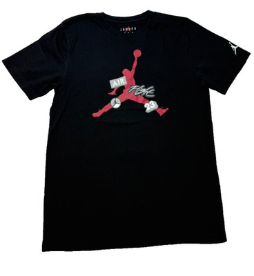 Nike Jordan Jumpman Graphic T-Shirt Youth XL 13-15 Schwarz Rot