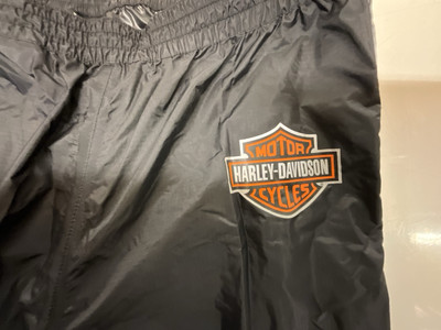 Harley Davidson Herren Schwarz Classic Cruiser Regenhose Größe Large 98246-09VM