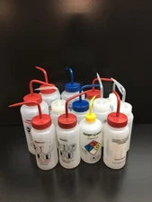 Fisherbrand Scienceware VWR Graduated Wash Bottles Safety Labeled Lot 13 PCS