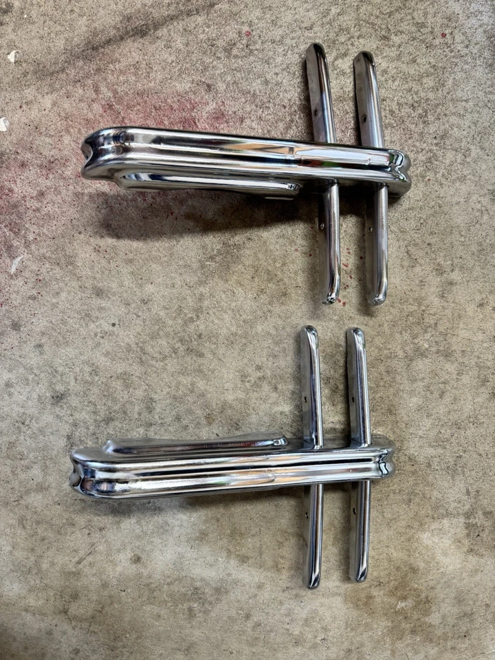 Conjunto de protector de parrilla de parachoques delantero accesorio coche camión vintage años 40 años 50 60 Foto 3 de 4