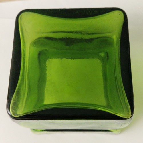Finncristal Helena Tynell Green Vase Scandinavian Art Glass Riihimaki - Picture 9 of 12