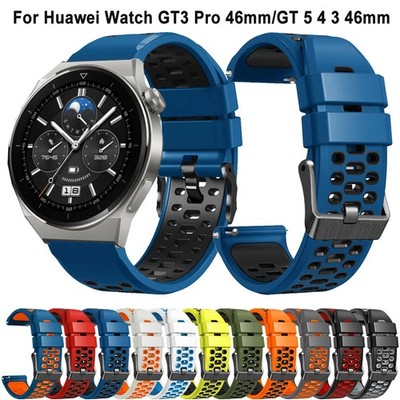 22mm Silicone Strap For Huawei Watch GT 5 4 GT5 Pro 46mm GT 2/3/4 Pro Sport Band